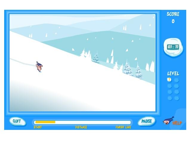 Flash Rufus Snow Ride online hra zdarma Zvodn hry
