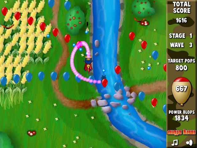 Online flash hra Bloons Super Monkey zdarma