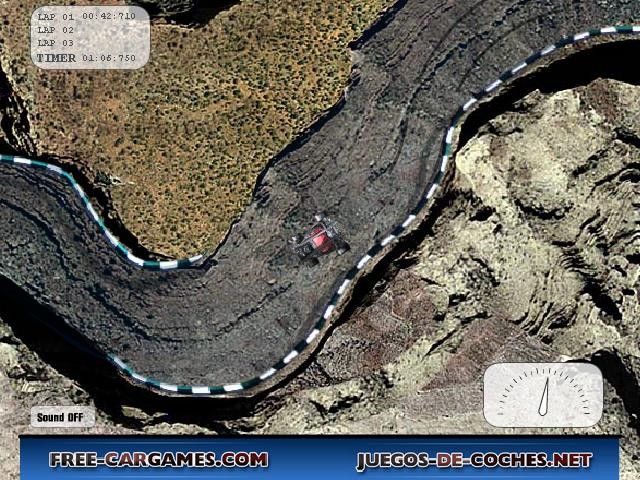 Flash Canyon race online hra zdarma Závodní hry