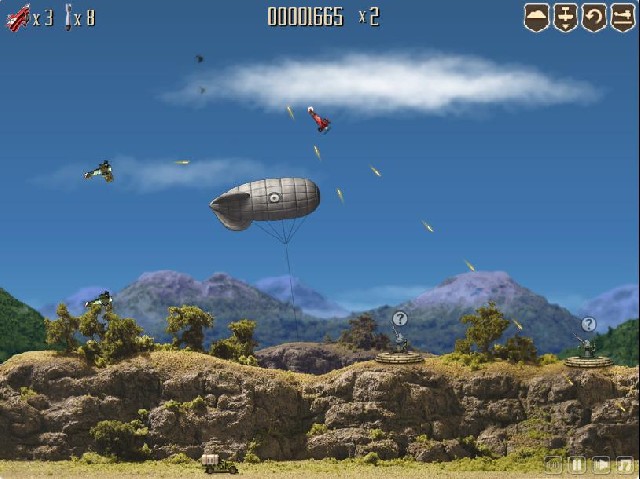 Online flash hra Dogfight 2 zdarma