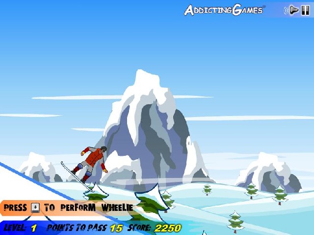 Online flash hra Snowboarding 2 zdarma